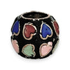 SILVER DEAL | Sterling Silver Bead Charm - Eclipse Heart Glow