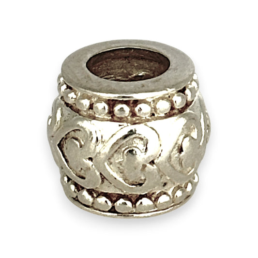 SILVER DEAL | Michael Hill Sterling Silver Bead Charm - Ornate Barrel