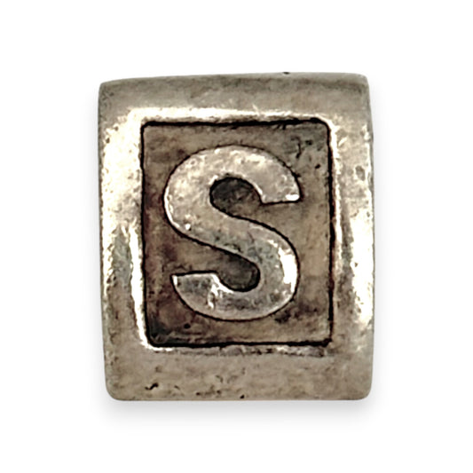 SILVER DEAL | Pandora Sterling Silver Bead Charm - Letter S
