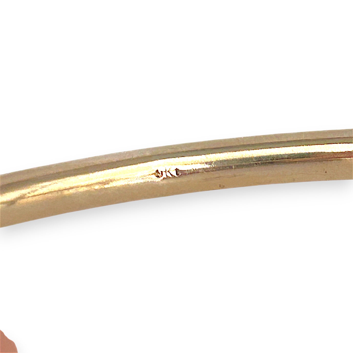 GOLD DEAL | 9ct (9K) Gold Minimalist Halo Bangle 63.7mm