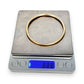 GOLD DEAL | 9ct (9K) Gold Minimalist Halo Bangle 63.7mm