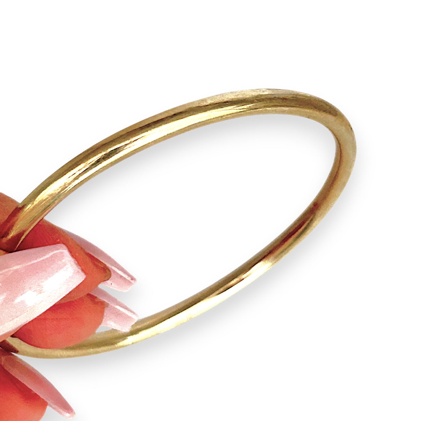 GOLD DEAL | 9ct (9K) Gold Minimalist Halo Bangle 63.7mm