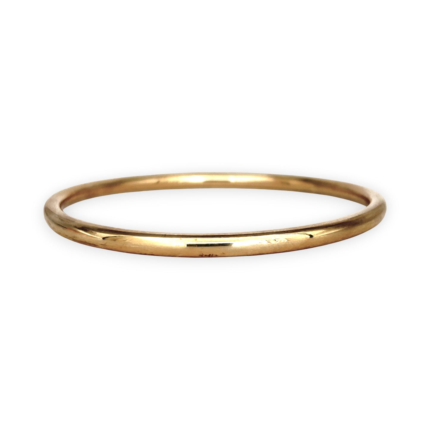 GOLD DEAL | 9ct (9K) Gold Minimalist Halo Bangle 63.7mm