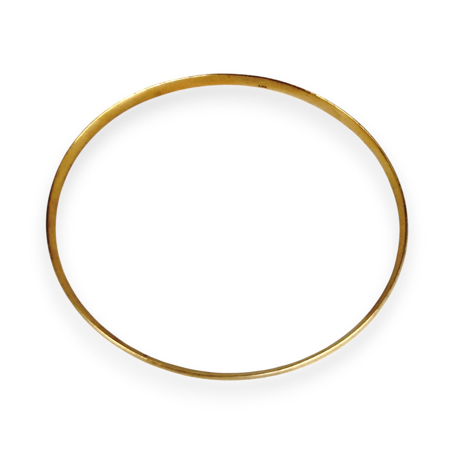 GOLD DEAL | 9ct (9K) Gold Aurora Oval Bangle 65.3mm