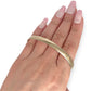 GOLD DEAL | 9ct (9K) Gold Aurora Oval Bangle 65.3mm