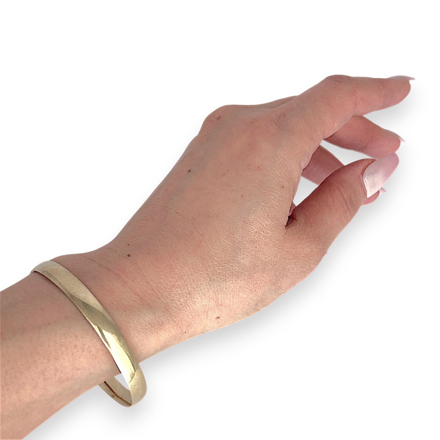 GOLD DEAL | 9ct (9K) Gold Aurora Oval Bangle 65.3mm