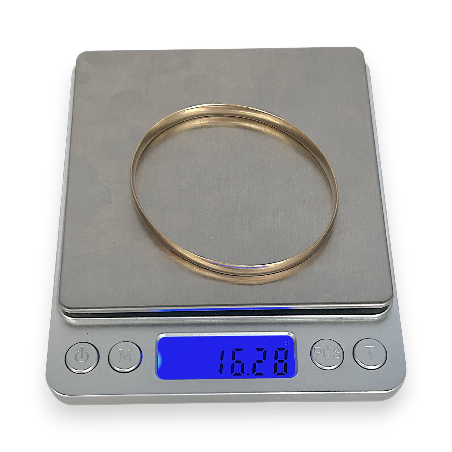 GOLD DEAL | 9ct (9K) Gold Aurora Oval Bangle 65.3mm