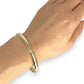GOLD DEAL | 9ct (9K) Gold Refurbished Handmade Oval Bangle Valuation $5,300