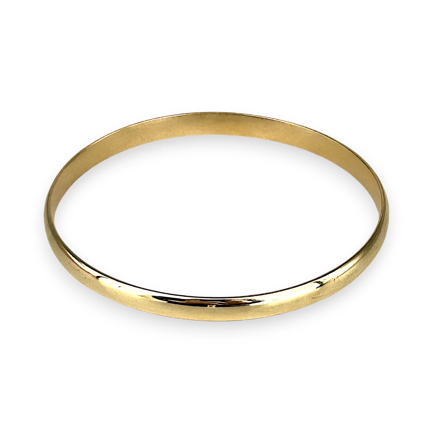 GOLD DEAL | 9ct (9K) Gold Refurbished Handmade Oval Bangle Valuation $5,300
