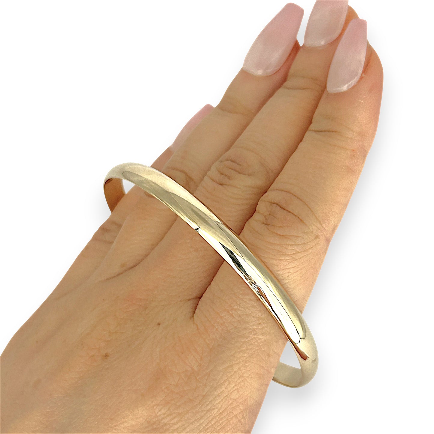 GOLD DEAL | 9ct (9K) NZ Gold Radiance Classic Refurbished Bangle 65.8mm