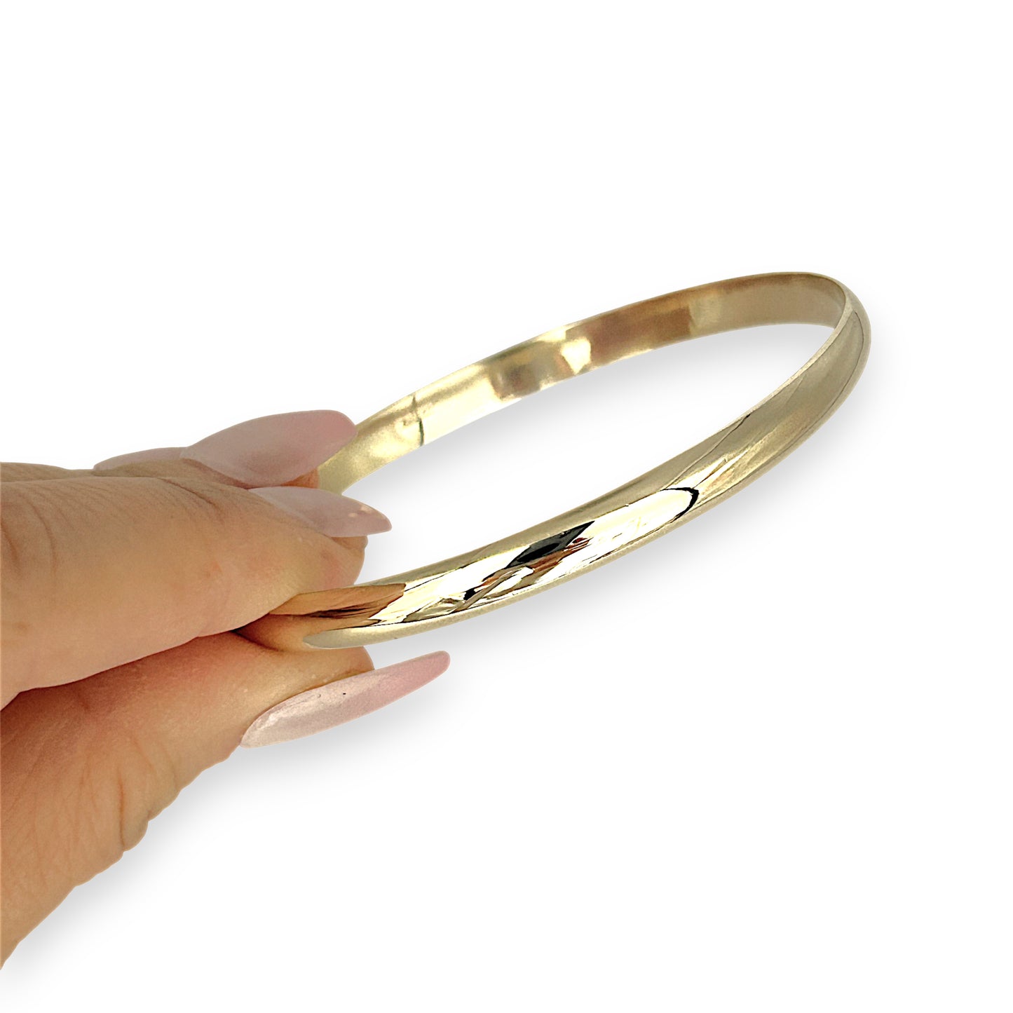GOLD DEAL | 9ct (9K) NZ Gold Radiance Classic Refurbished Bangle 65.8mm