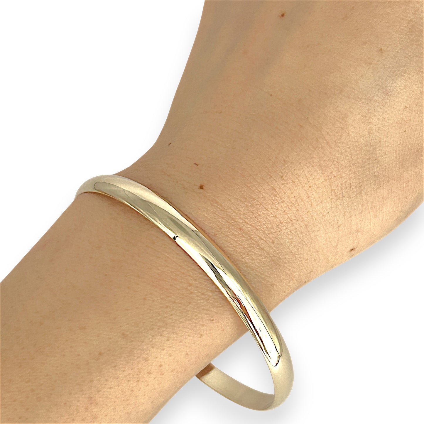 GOLD DEAL | 9ct (9K) NZ Gold Radiance Classic Refurbished Bangle 65.8mm