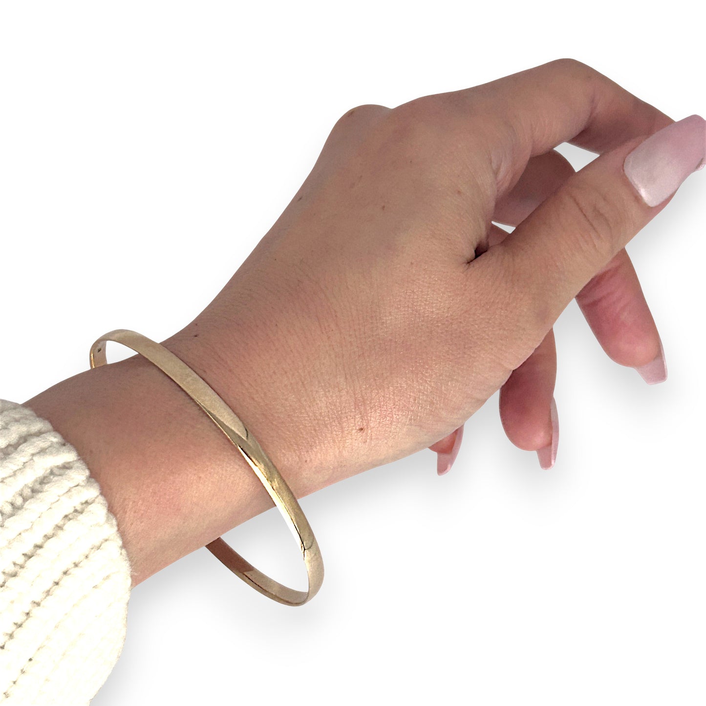 GOLD DEAL | 9ct (9K) Gold PROUDS Elegance Slimline Bangle 65.4mm