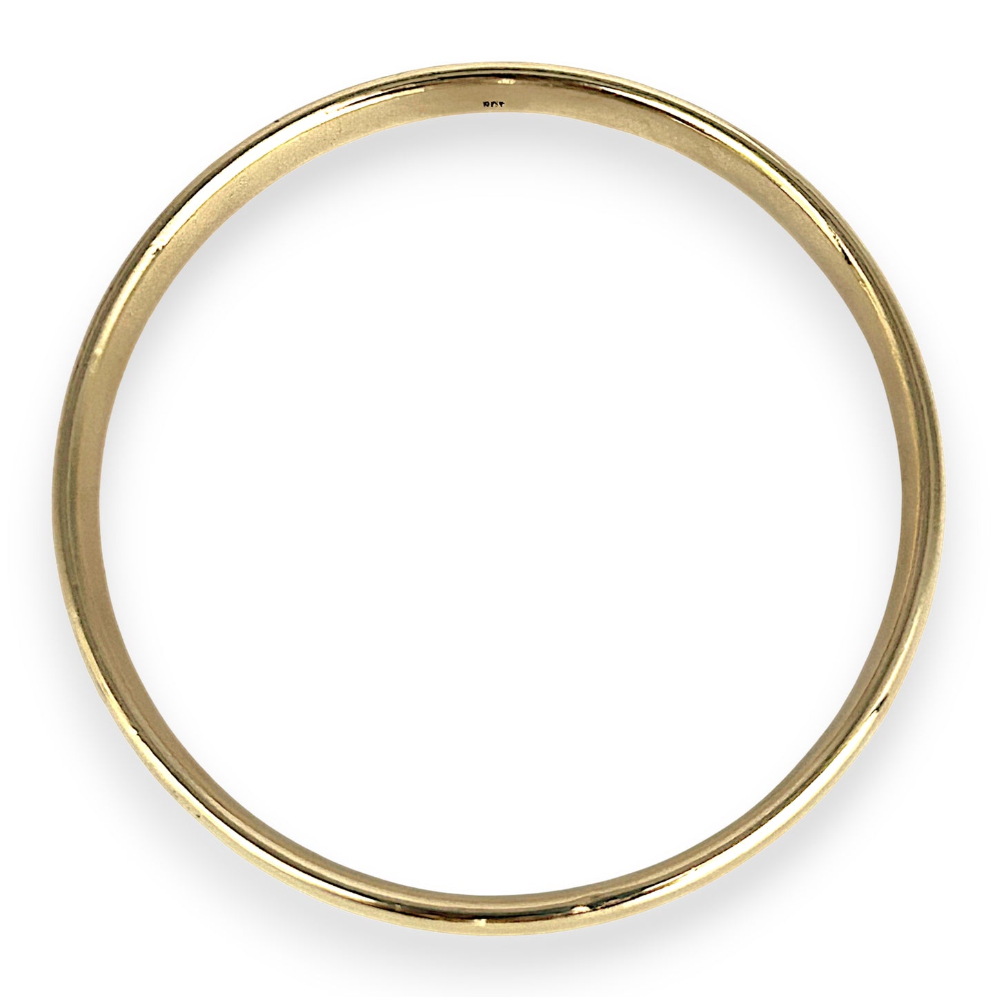 GOLD DEAL | 9ct Gold Regalis Bold Solid Bangle-Refurbished, 67.5mm