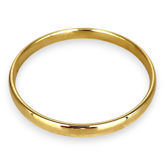 GOLD DEAL | 9ct Gold Regalis Bold Solid Bangle-Refurbished, 67.5mm
