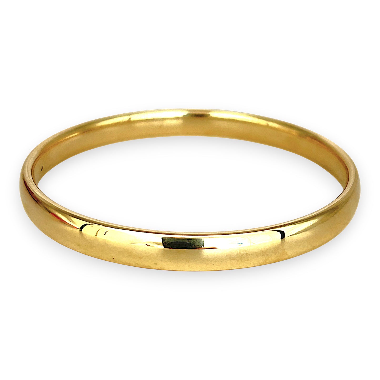 GOLD DEAL | 9ct Gold Regalis Bold Solid Bangle-Refurbished, 67.5mm