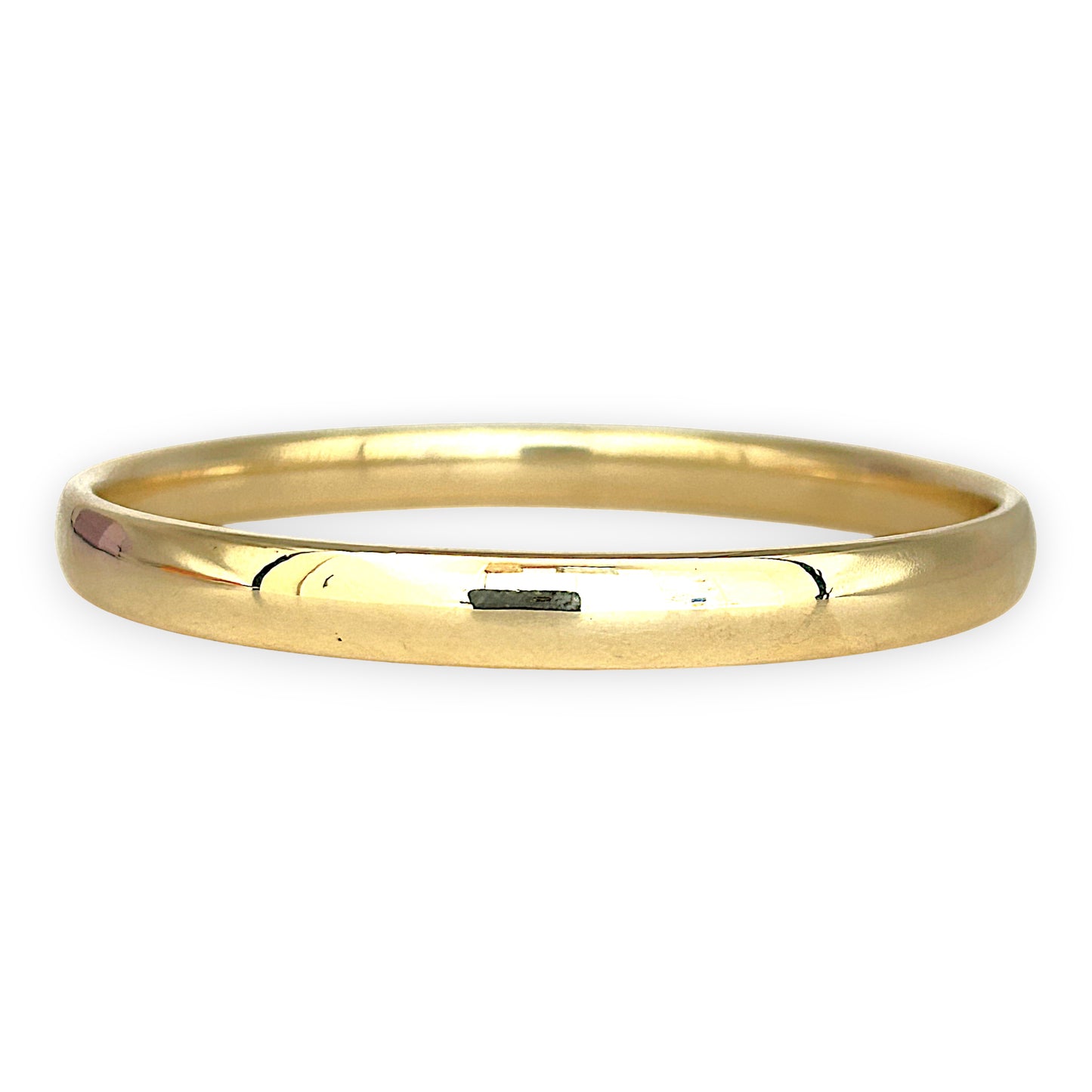 GOLD DEAL | 9ct Gold Regalis Bold Solid Bangle-Refurbished, 67.5mm