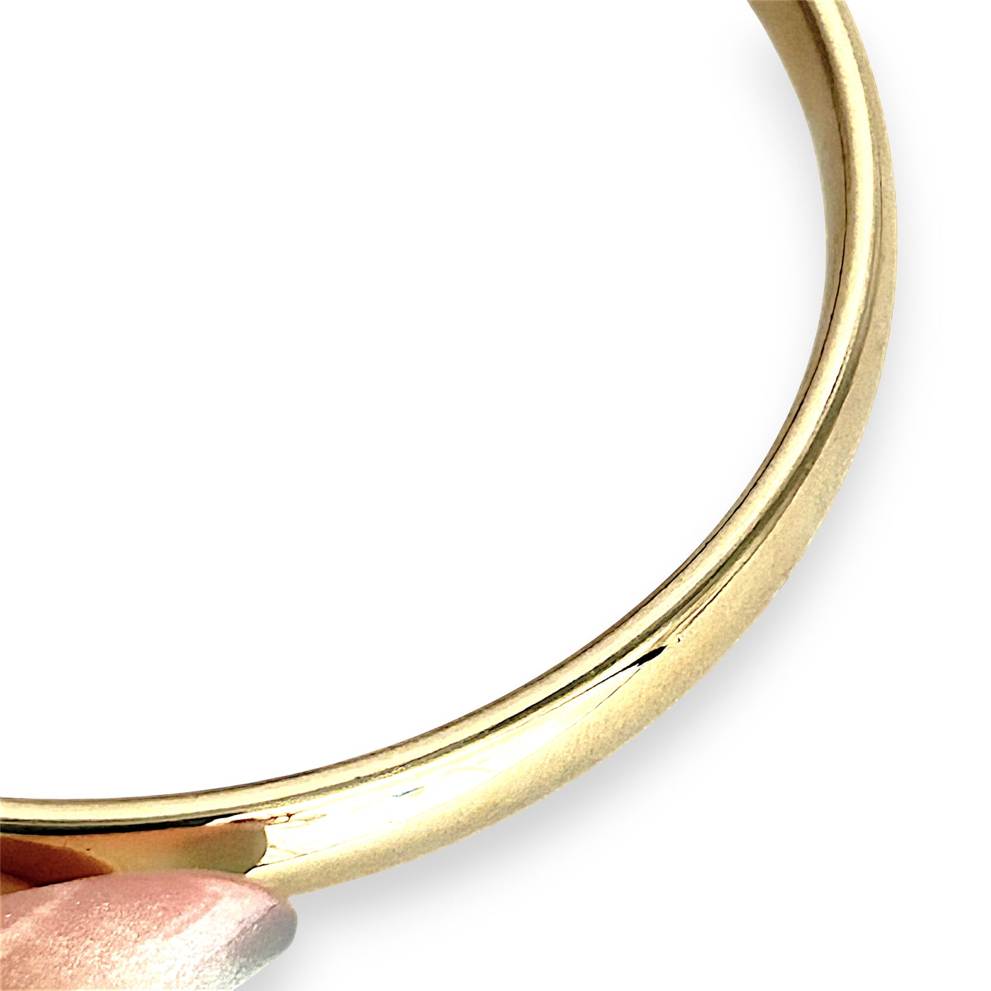 GOLD DEAL | 9ct Gold Regalis Bold Solid Bangle-Refurbished, 67.5mm