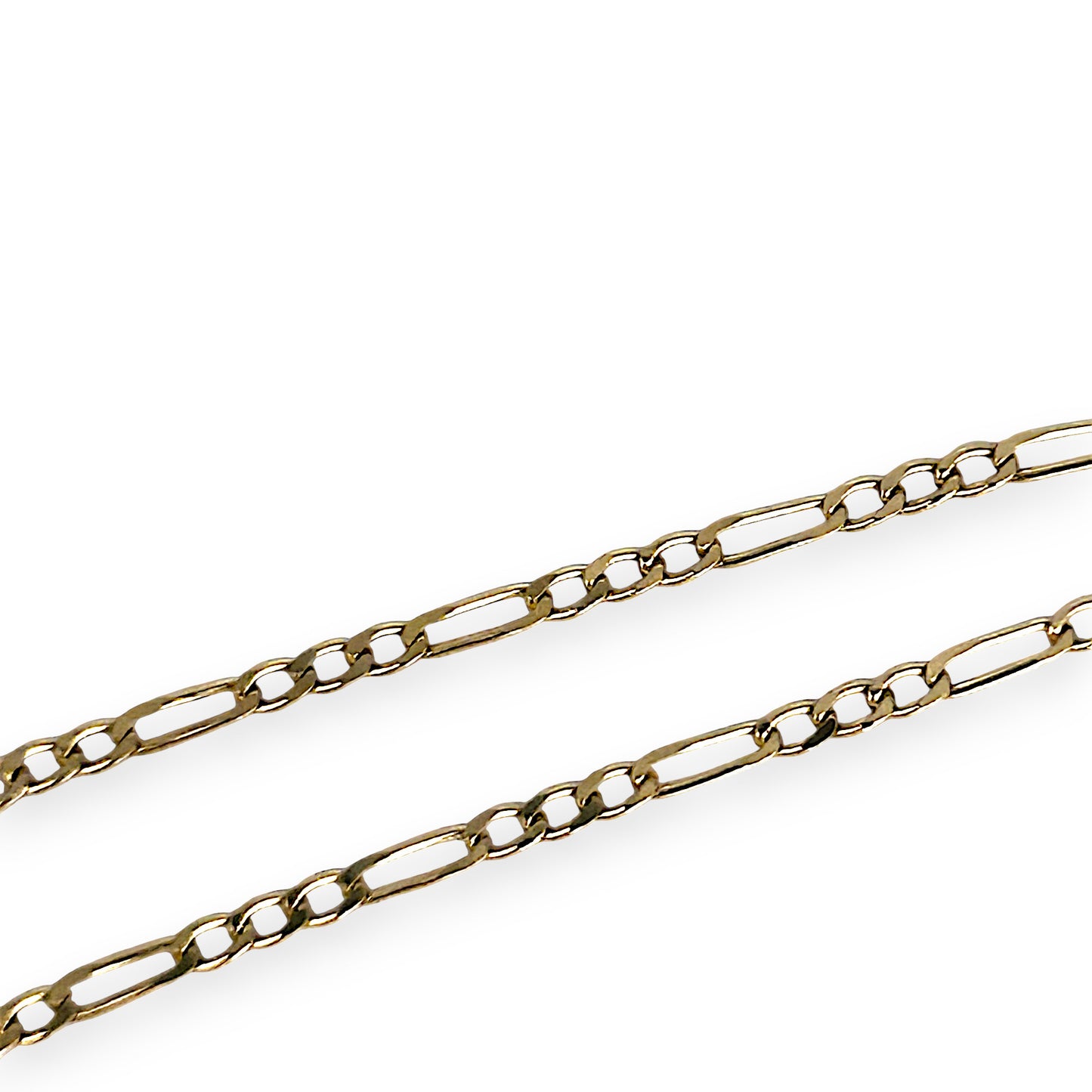 GOLD DEAL | 9ct (9K) Gold Ocean-Inspired Figaro Bracelet 20.5cm Dolphin Charms