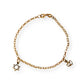 GOLD DEAL | 9ct (9K) MHJ Gold Belcher Bracelet 18cm Symbolic Charms Hearts & Star
