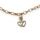 GOLD DEAL | 9ct (9K) MHJ Gold Belcher Bracelet 18cm Symbolic Charms Hearts & Star