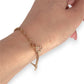 GOLD DEAL | 9ct (9K) MHJ Gold Belcher Bracelet 18cm Symbolic Charms Hearts & Star
