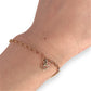 GOLD DEAL | 9ct (9K) MHJ Gold Belcher Bracelet 18cm Symbolic Charms Hearts & Star