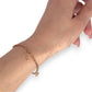 GOLD DEAL | 9ct (9K) MHJ Gold Belcher Bracelet 18cm Symbolic Charms Hearts & Star