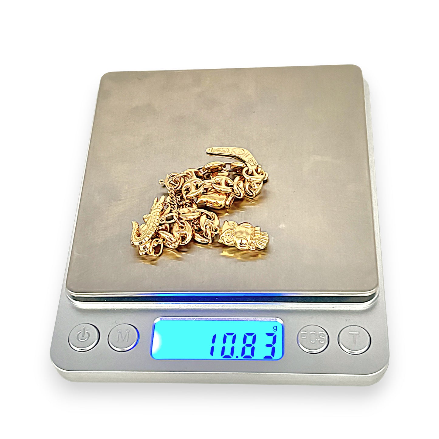 GOLD DEAL | 9ct (9K) Gold Charm Bracelet – Koala, Crocodile, Boomerang & More
