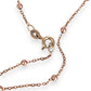 GOLD DEAL | 9ct (9K) Rose Gold Minimalist Beaded Bracelet 19cm