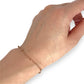 GOLD DEAL | 9ct (9K) Rose Gold Minimalist Beaded Bracelet 19cm
