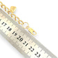 GOLD DEAL | 9ct (9K) Gold Heart, Rose & Bear Motifs Refurbished Bracelet 21cm