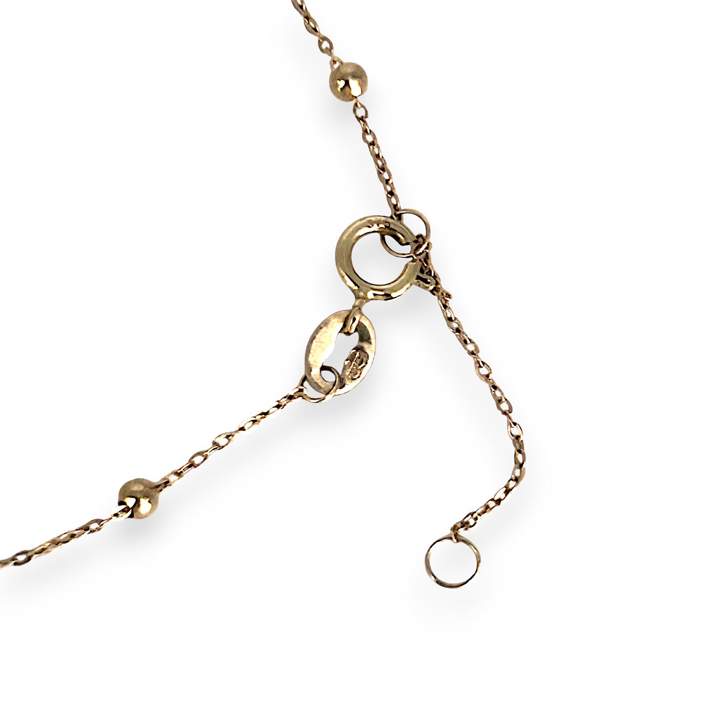 GOLD DEAL | 9ct (9K) Gold Beaded Cable Bracelet - Minimalist Grace with Adjustable Fit