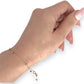 GOLD DEAL | 9ct (9K) Gold Beaded Cable Bracelet - Minimalist Grace with Adjustable Fit