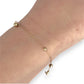 GOLD DEAL | 9ct (9K) Gold Beaded Cable Bracelet - Minimalist Grace with Adjustable Fit