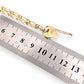 GOLD DEAL | 9ct (9K) Gold Sentimental Figaro Bracelet 18cm Padlock & Safety Chain