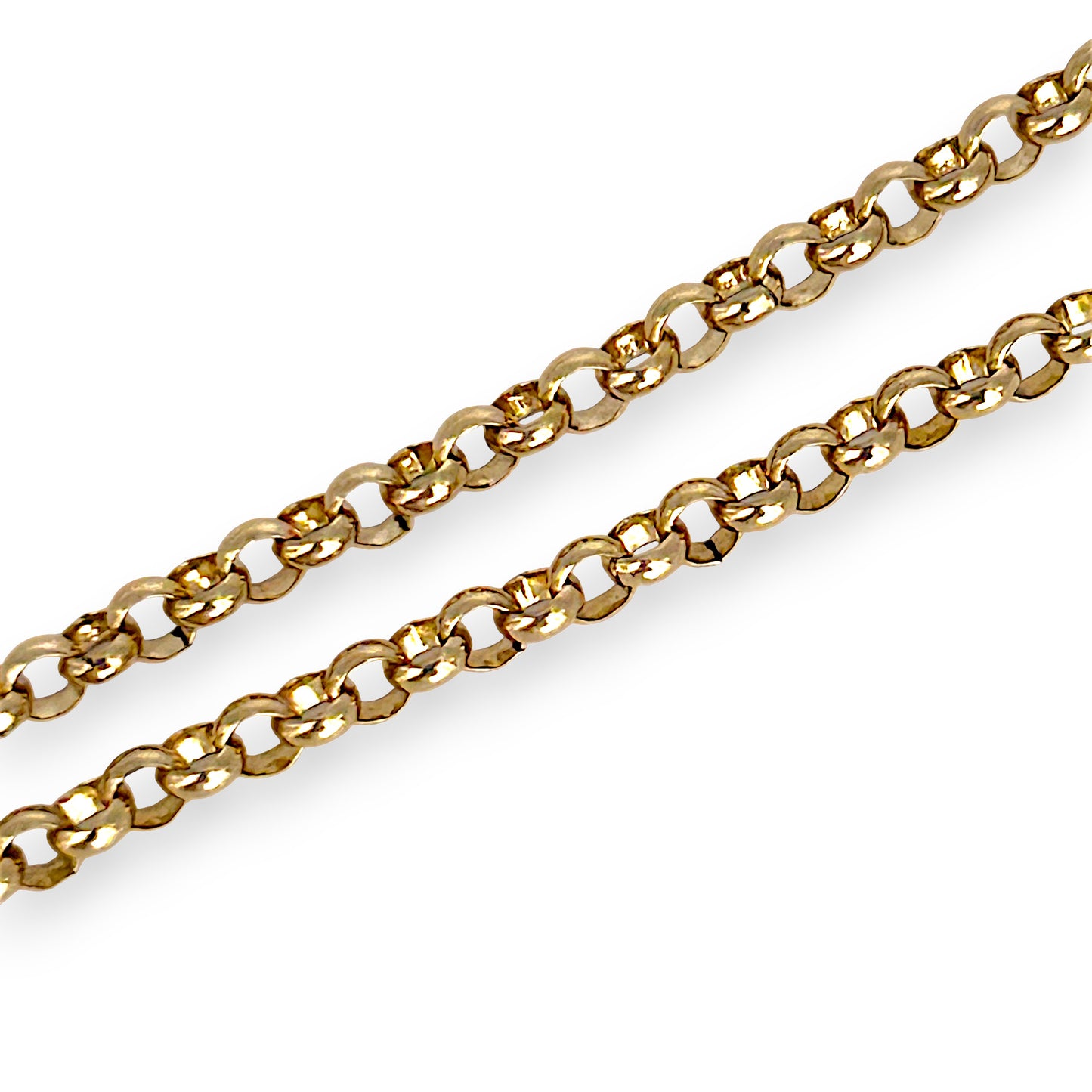 GOLD DEAL | 9ct (9K) Gold Vintage Glamour Belcher Bracelet 18cm with heart Padlock