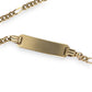 GOLD DEAL | 9ct (9K) Gold Engravable Plate ID Figaro 5-1 Bracelet 18cm