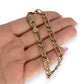 GOLD DEAL | NZ 9ct (9K) Gold Flawless Figaro Elongated Link Bracelet 21.5cm