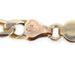 GOLD DEAL | NZ 9ct (9K) Gold Flawless Figaro Elongated Link Bracelet 21.5cm