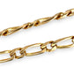GOLD DEAL | NZ 9ct (9K) Gold Flawless Figaro Elongated Link Bracelet 21.5cm