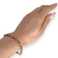 GOLD DEAL | NZ 9ct (9K) Gold Flawless Figaro Elongated Link Bracelet 21.5cm