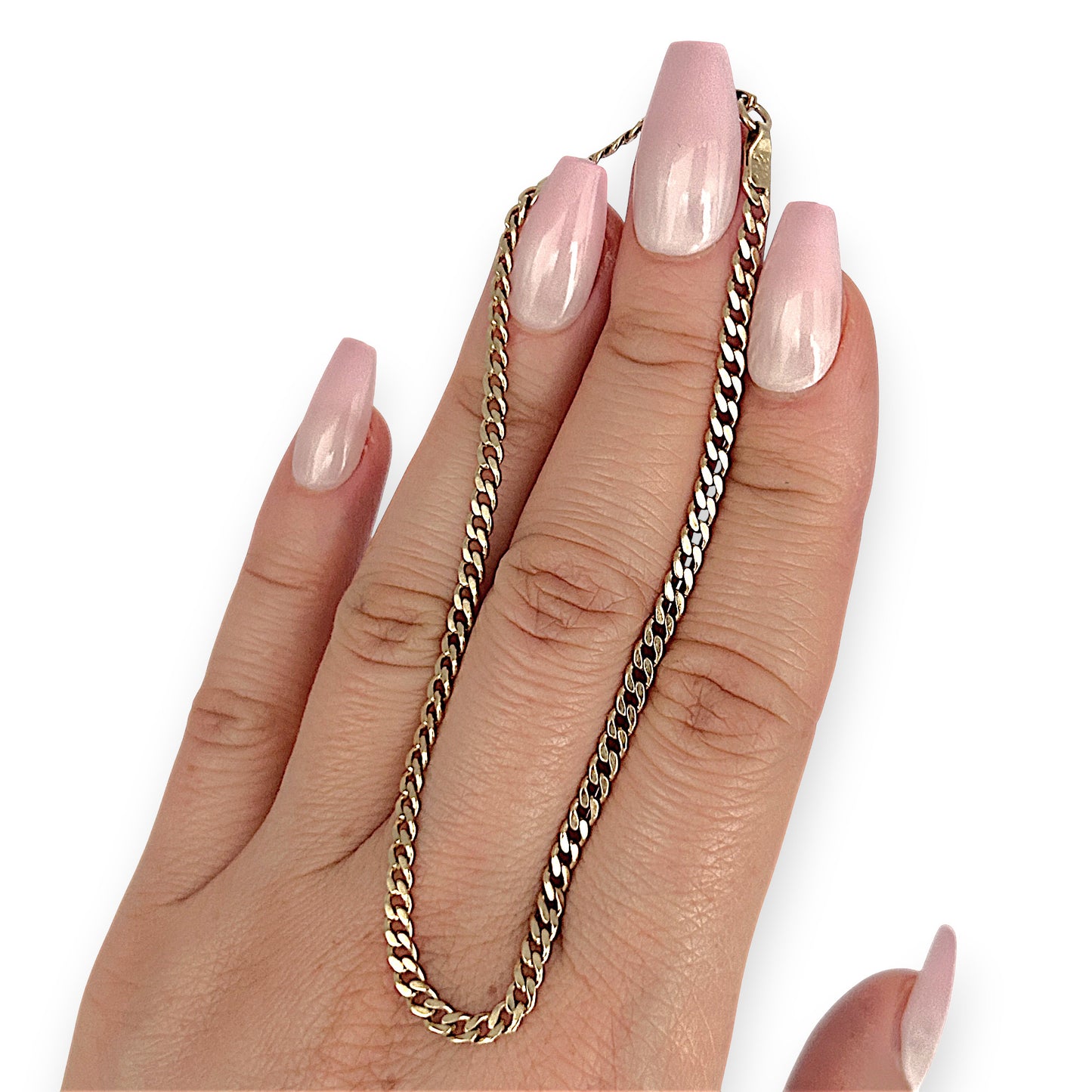 GOLD DEAL | 14ct (14K) Gold Curb Chain Bracelet 21cm - Radiant Links of Luxe Elegance