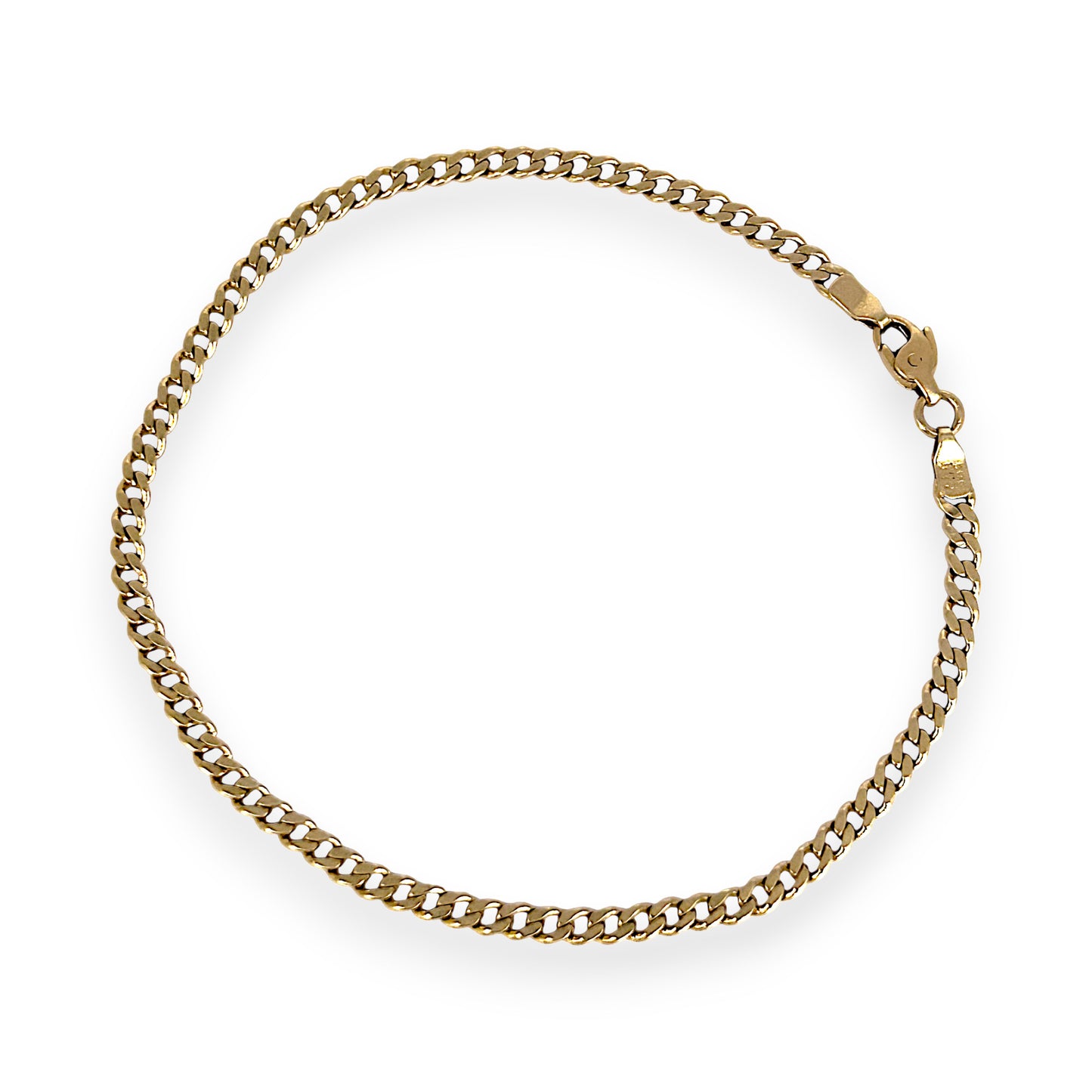 GOLD DEAL | 14ct (14K) Gold Curb Chain Bracelet 21cm - Radiant Links of Luxe Elegance