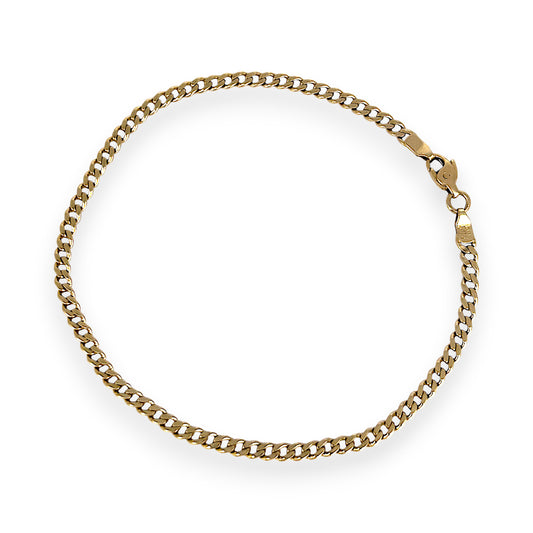 GOLD DEAL | 14ct (14K) Gold Curb Chain Bracelet 21cm - Radiant Links of Luxe Elegance