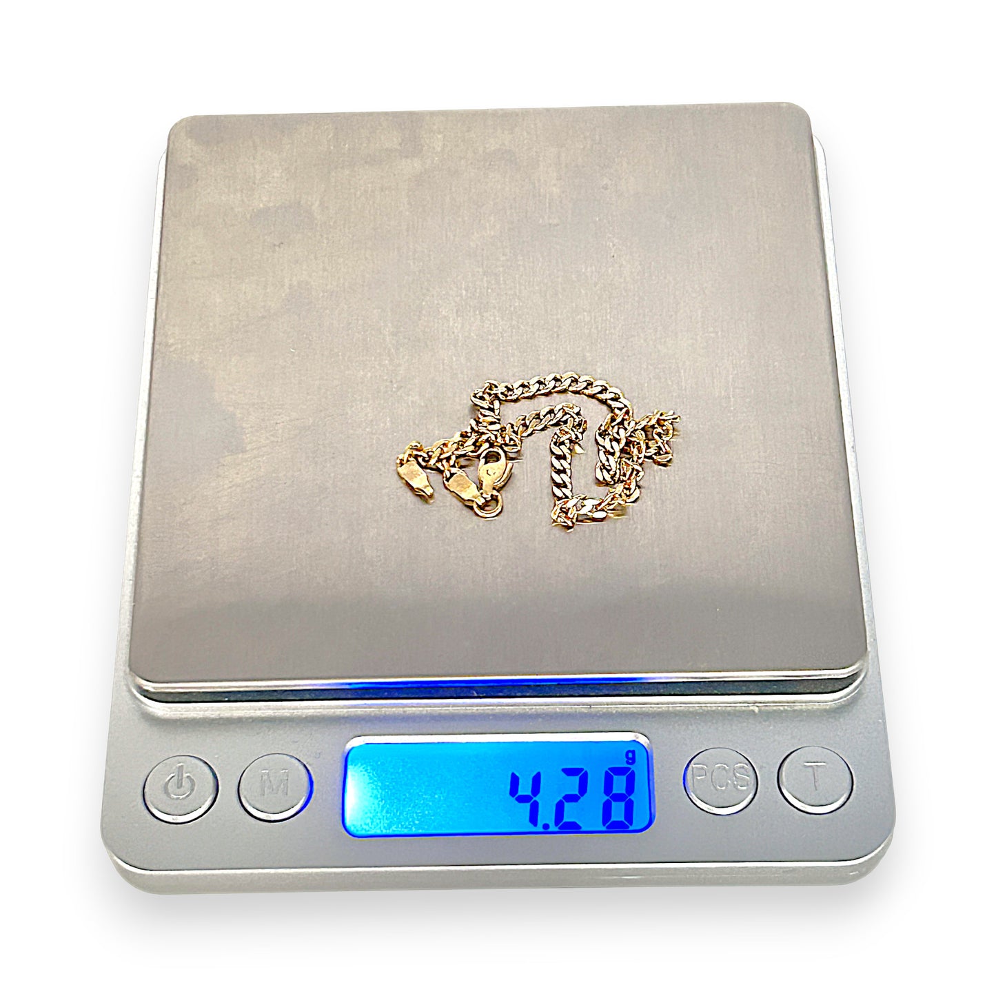 GOLD DEAL | 14ct (14K) Gold Curb Chain Bracelet 21cm - Radiant Links of Luxe Elegance