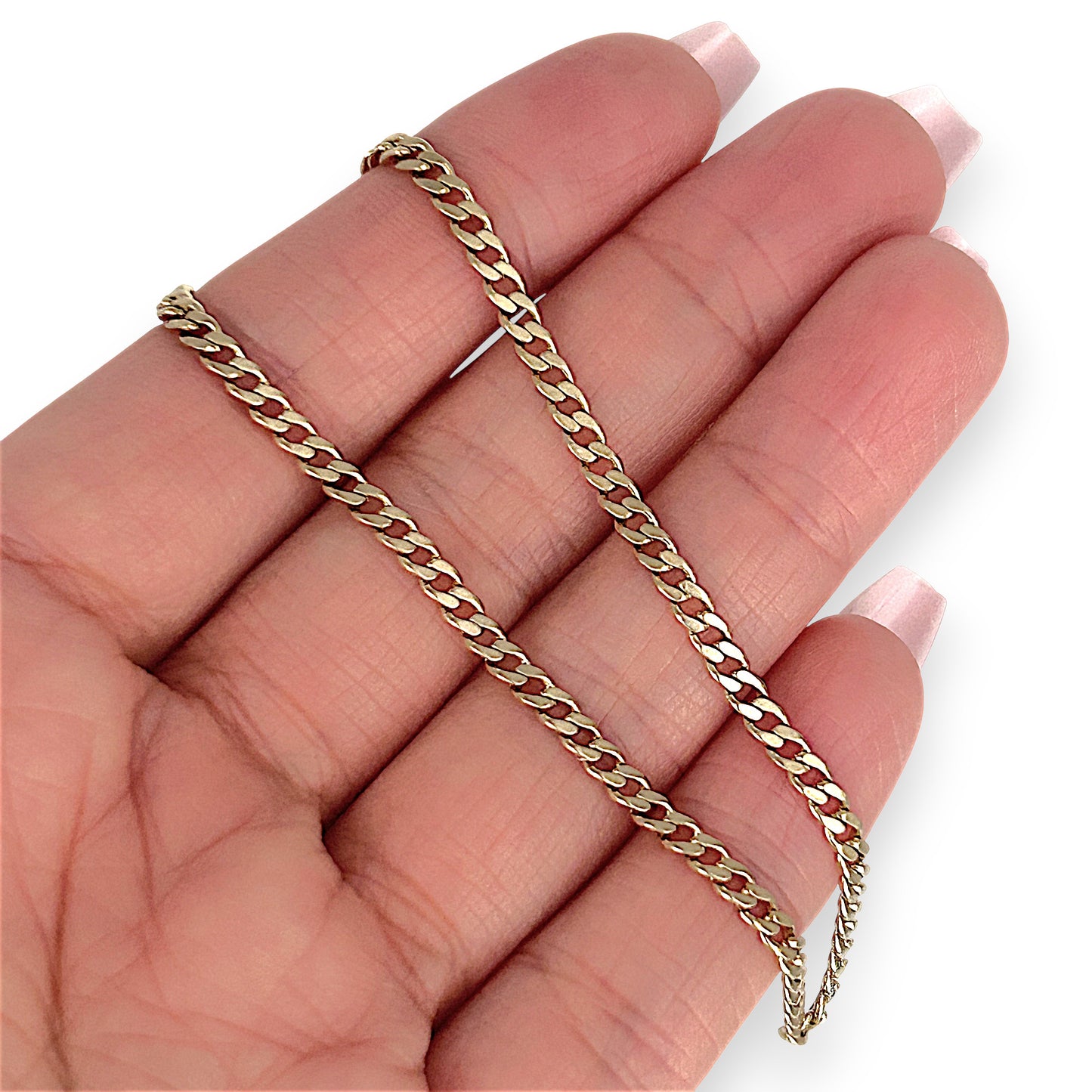 GOLD DEAL | 14ct (14K) Gold Curb Chain Bracelet 21cm - Radiant Links of Luxe Elegance
