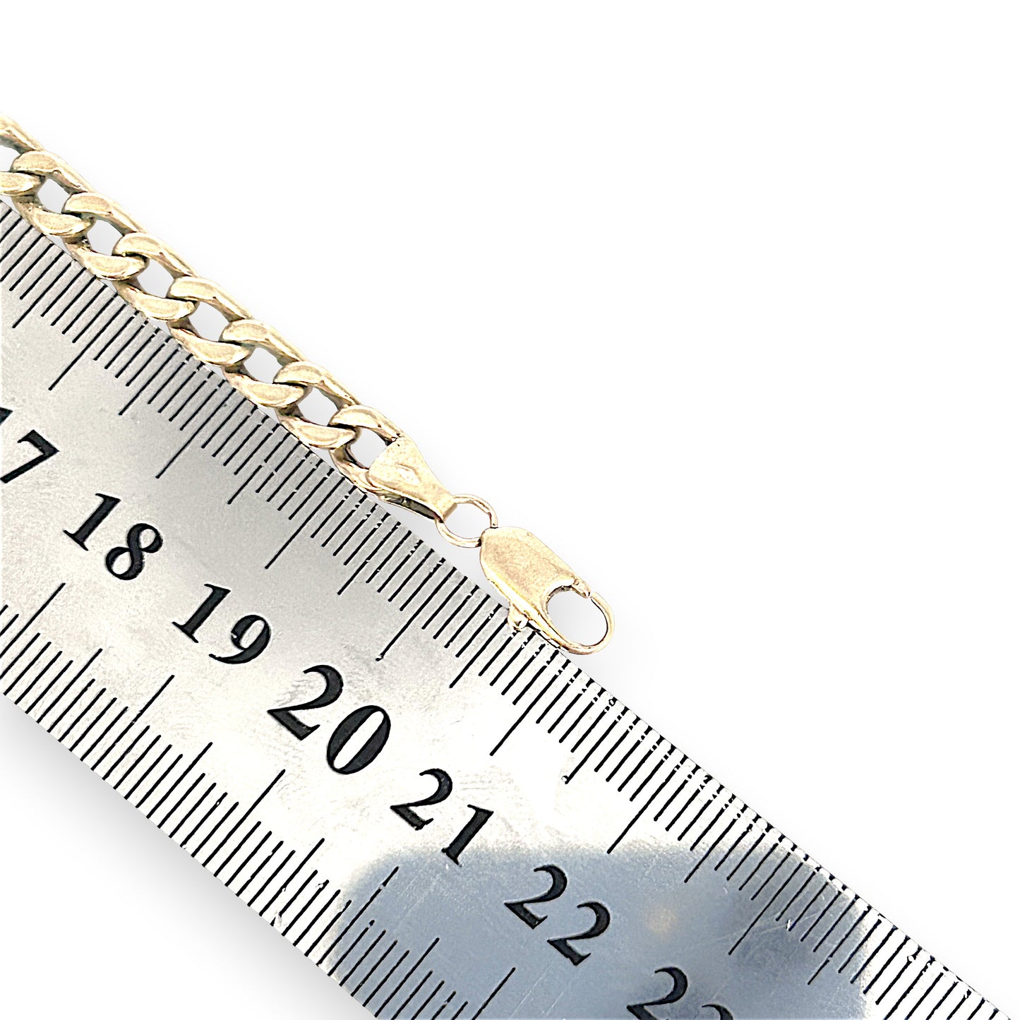 GOLD DEAL | 9ct (9K) Gold Smooth Curb Link Bracelet 21cm
