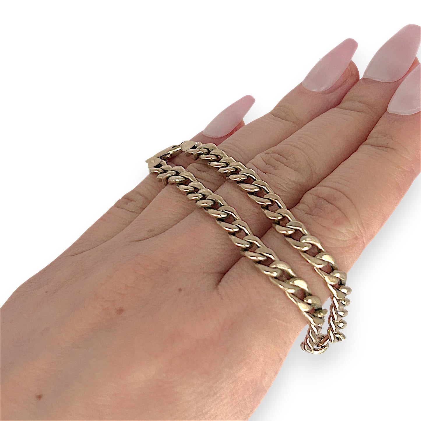 GOLD DEAL | 9ct (9K) Gold Smooth Curb Link Bracelet 21cm
