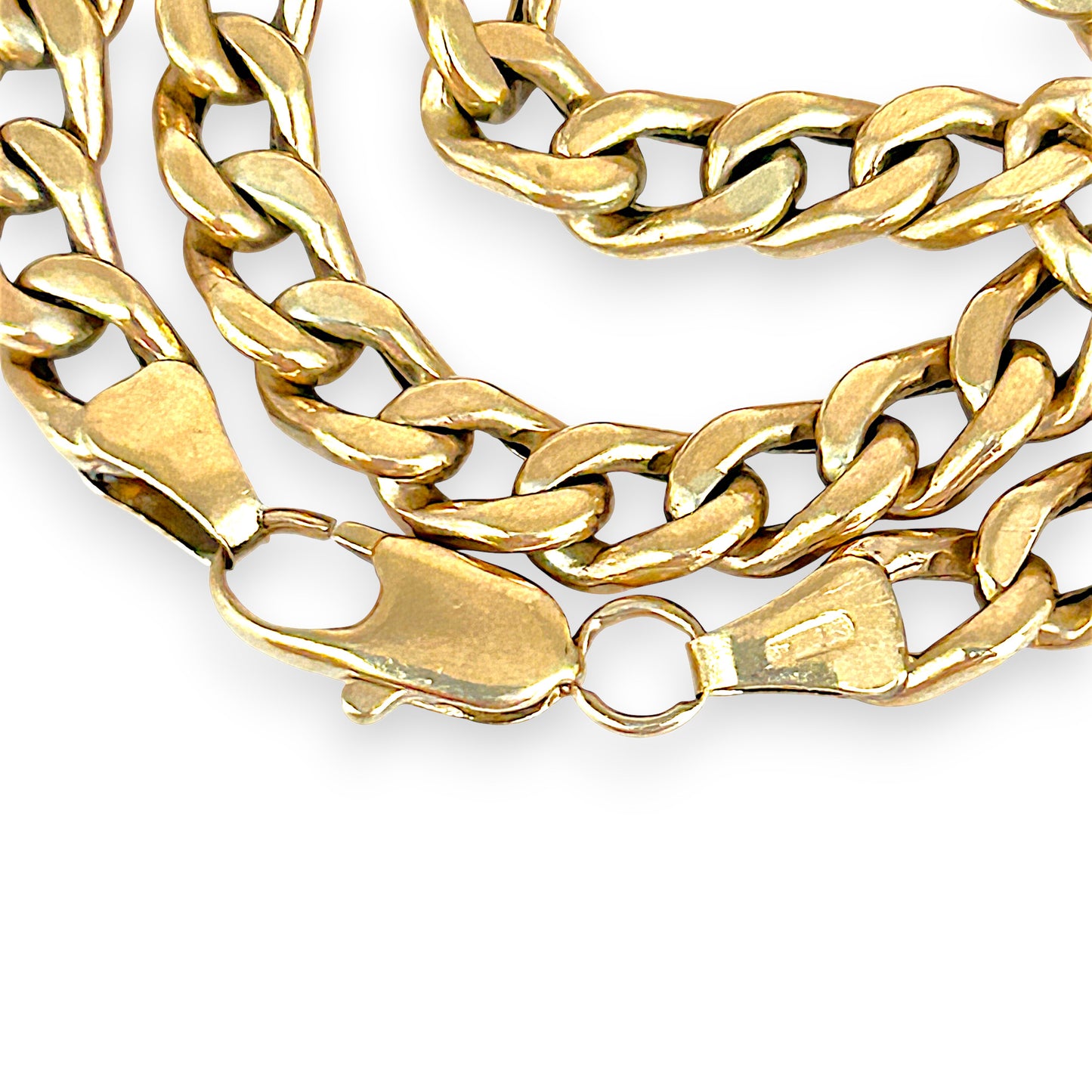 GOLD DEAL | 9ct (9K) Gold Smooth Curb Link Bracelet 21cm